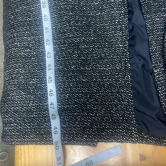 Vintage 80's Dual Control Tweed/Leather Maxi Trench Coat Women's M oversized - Picture 15 of 15